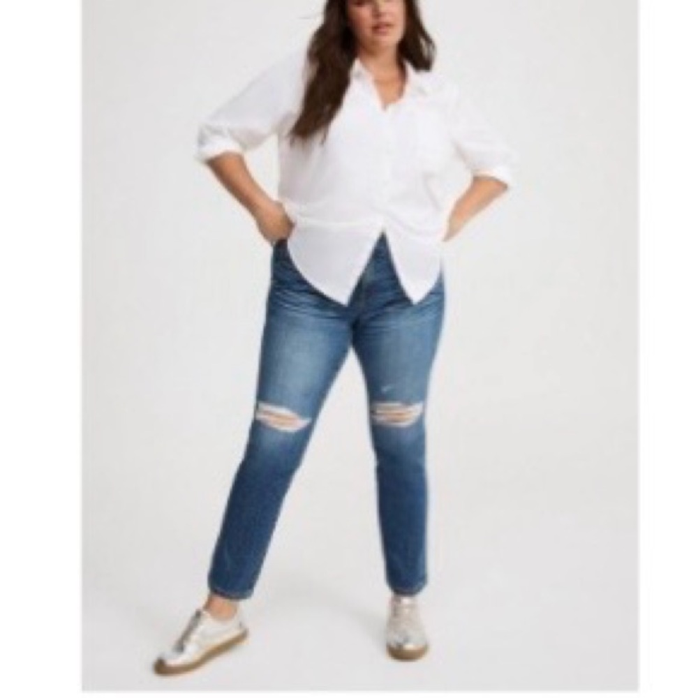 Torrid Boyfriend Straight Vintage Blue Jeans - Picture 7 of 7